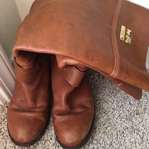 Genuine Coach Leather Boots